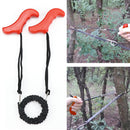 Pocket Hand Chainsaw Survival Camping Hiking Wood Cutting Chain Saw (Red) Newly