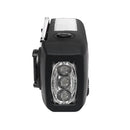 3 LED Lights Flashlight Hand Crank Radio 1200mAh Power AM FM Radio Black Newly