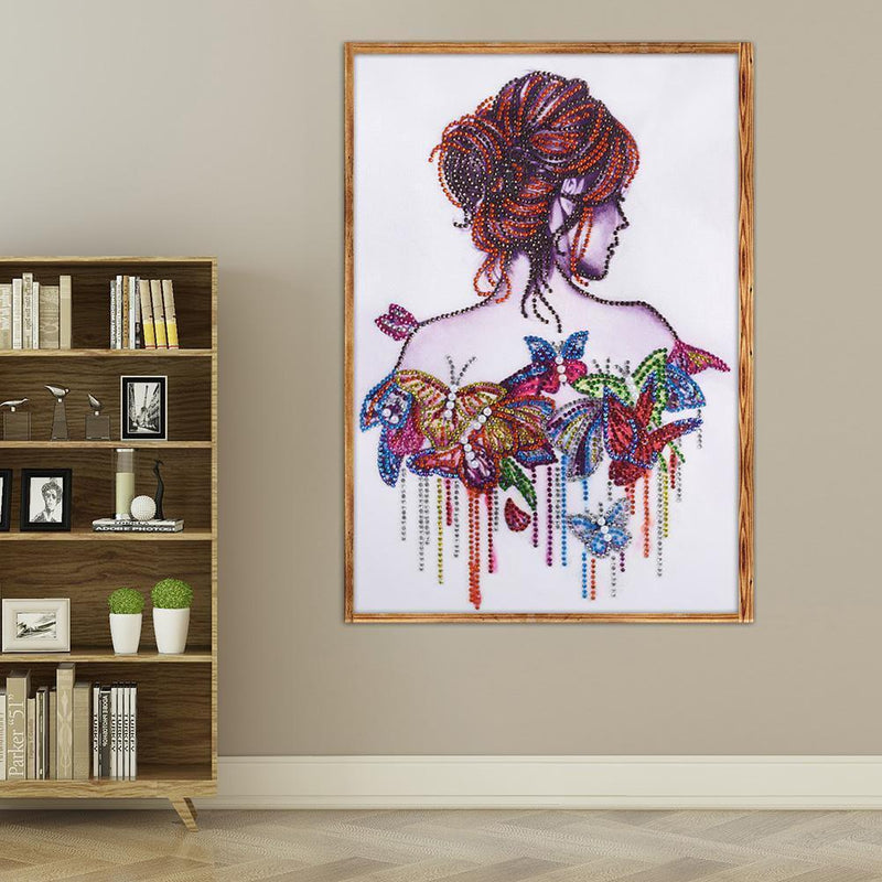 5D DIY Special Shaped Diamond Painting Beauty Cross Stitch Embroidery Kits Newly