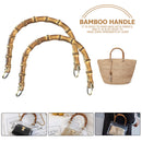 Bamboo Handbag Purse Handles U-Shaped Replacement for DIY Bags (Copper) Newly