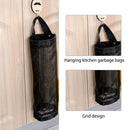 Portable Hanging Trash Garbage Bag Holder Kitchen Storage Organizer (Black)