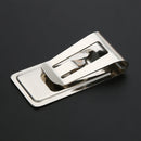Metal Stainless Steel Money Clips Wallet Card Holder Hollow Clips (Black)
