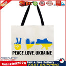 Peace Love Ukraine Printed Shoulder Shopping Bag Casual Large Tote Handbag Newly