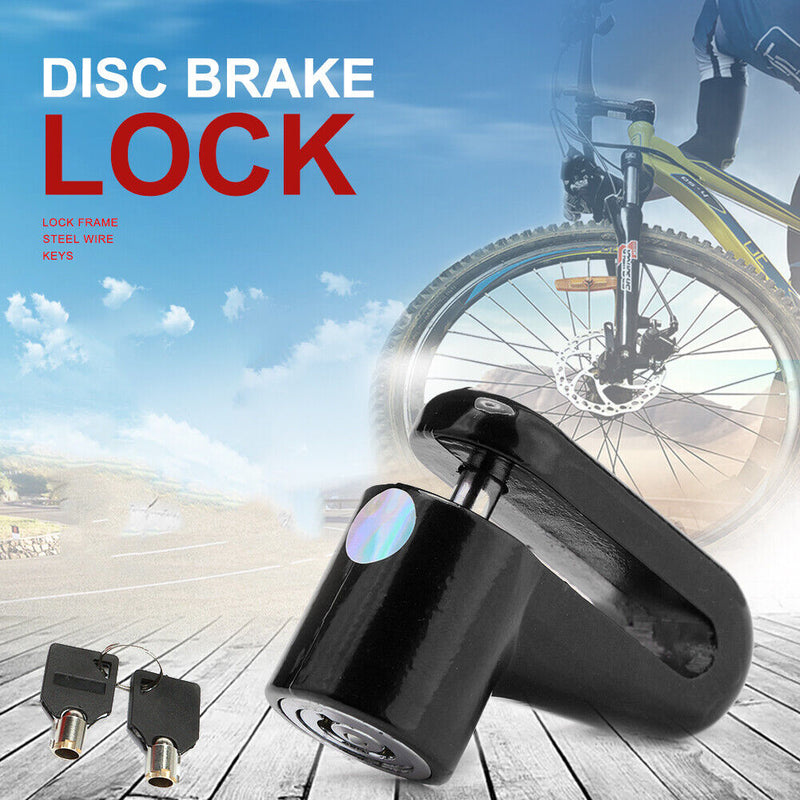 Anti-Theft Wheels Disc Brakes Lock w/ Lock Frame for M365 Scooter (Black) Newly