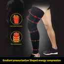 1 Pair Breathable Knee Guard Cover Men Women Calf Compression Socks (L) Newly