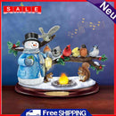 5D DIY Full Round Diamond Painting Snowman and Animal Mosaic Kits Wall Art Craft
