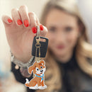 5D Diamond Painting Keyring Kits DIY Animal Keychain Jewelry Mosaic Decorat