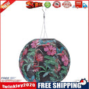 8 inch LED Solar Lantern Waterproof Pendant Decor (Tropical Rain Forest A)