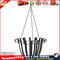 Hanging Iron Flowerpot Basket Planter Balcony Garden Home Decor (Black) Newly