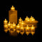 24pcs Candle Wedding Decorative Candles for Weddings Led Light Bedroom Deco