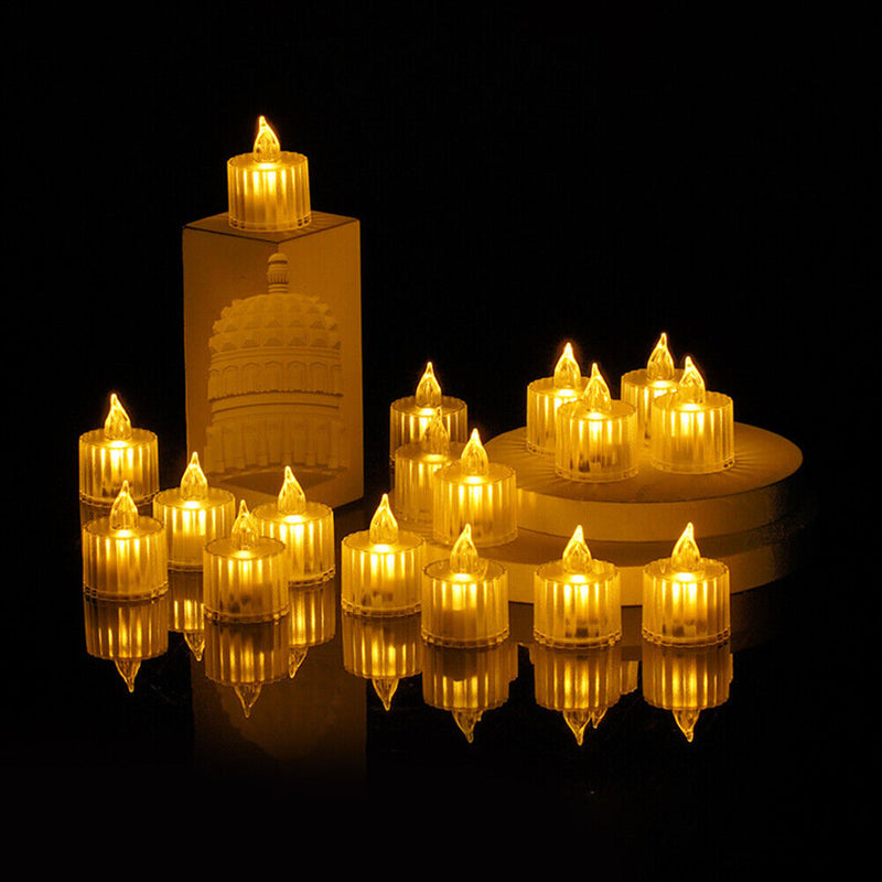 24pcs Candle Wedding Decorative Candles for Weddings Led Light Bedroom Deco