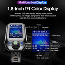FM Transmitter Radio Bluetooth Compatible 5.0 Wireless 2Q6W USB Charger T7E I8A5