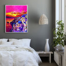 Sunset Town Oil Paint By Numbers DIY Coloring Picture Kits for Adults Children