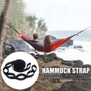 2pcs Hammock Strap Outdoor Camping Tree Hanging Load Bearing Rope (Black) Newly