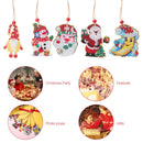 Christmas Diamond Pendant 5D DIY Mosaic Kit Double-sided Rhinestone Decoratio