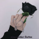 Open Finger Ring Cross Virgin Mary Pendant Punk Rings Multi-layer Chain