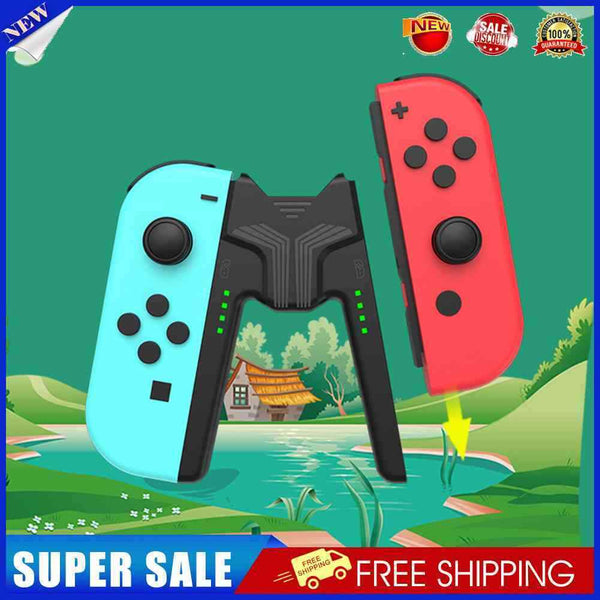 #A Mini Charging Dock Grip with Type-C Port for Switch/Switch OLED Joy-Con Handl