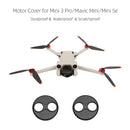 4pcs Waterproof Motor Cover Cap Engine Protector for DJI Mini 3 Pro (Black)