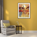 5D DIY Full Drill Round Shape Giraffe Rhinestone Diamond Drawing for Home Room