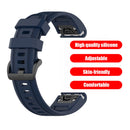 20mm Silicone Watch Band for Garmin Fenix 7S Bracelet Strap (Midnight Blue)