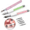 Drawing Line Polish 6 Heads Drill Point DIY Nail Art Pens Dotting Pen