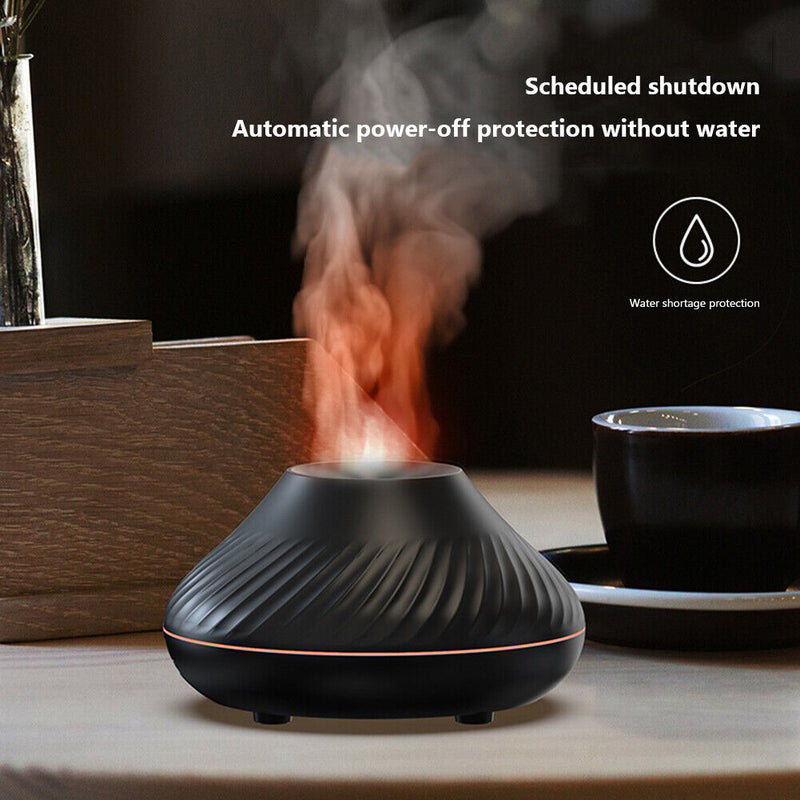 Flame Fragrance Diffuser Portable Flame Air Humidifier for Home Office Yoga Gym