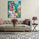 Painting By Numbers Kit DIY Birds Flowers Canvas Oil Art Picture Home Decor