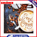 5D DIY Morning Coffee Cup Full Round Diamond Painting Mosaic Abstract Pictures