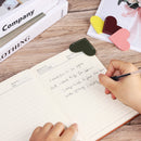Cute Accessories Heart Bookmark 8 Pieces Leather Leather Reading Book Marker