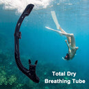 Diving Snorkel Full Dry Underwater Breathing Tube Snorkeling Gear (Black) Newly