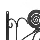 Wrought Iron Hanging Flower Pot Basketball Braces Decorative Outdoor Planter Hook