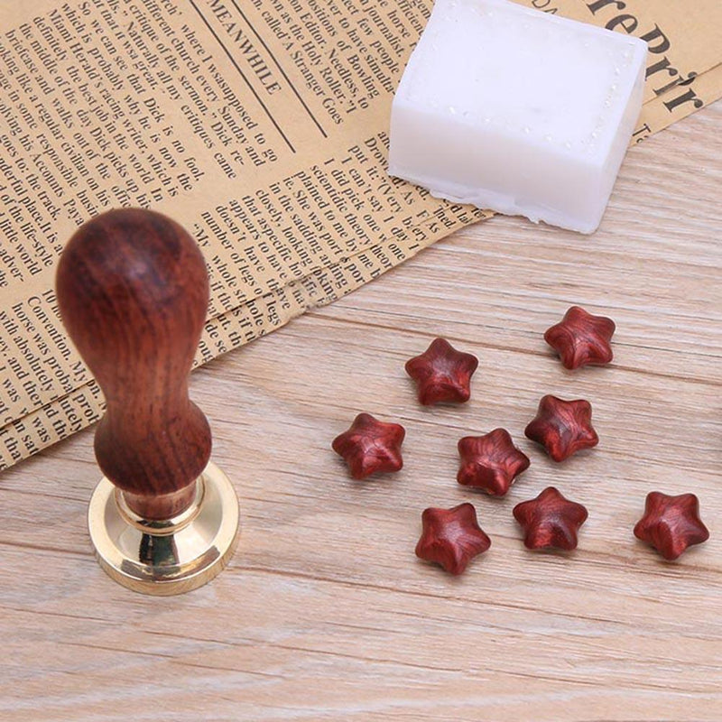 Retro Wax Stamp Wood Handle DIY Scrapbooking Envelope Sealing Stamp Seal(A)
