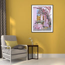 5D Diamond Painting Kit Pink Bike Full Round Drill DIY Mosaic Picture Home