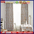 1 x 2.5m Blackout Window Curtain Banana Leaf Shading Curtain (Coffee)