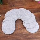 10pcs Round Felt Cup Mats Coasters Heat Resistant Coffee Tea Pad (C Grey)