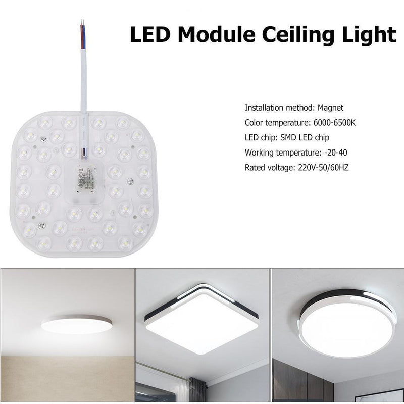 5pcs 36LED Module 18W Magnet Source Replace Ceiling Lights(White Light)