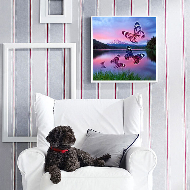 5D DIY Animal Diamond Painting Full Round Drill Rhinestone Art Crafts Home De