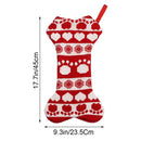 Party Decoration Pet Dog Christmas Stockings Knit Hanging Bone Shape Stockings