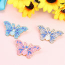 3pcs Butterfly DIY Full Drill Diamond Brooch Women Elegant Jacket Sweater Badges