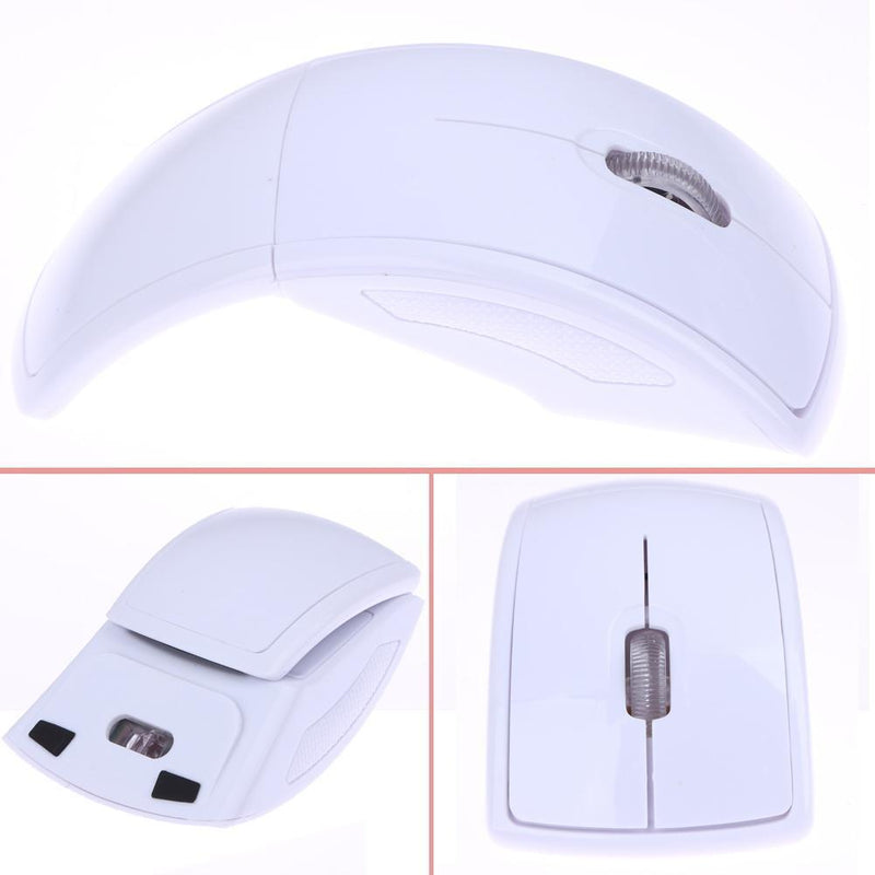 2.4GHz Wireless Arc Folding Mouse with USB Receiver for Laptop Tablet PC
