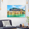 Coastal Village Hand Painted Picture Oil Painting By Numbers DIY No Frame Gift