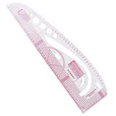 1pc 45x13cm Soft Plastic Curve Ruler Drawing Tailor Ruler DIY Sewing Tool Newly