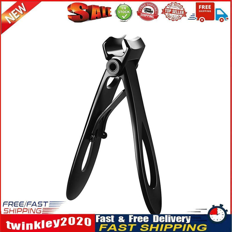Stainless Steel Nail Cutter Clippers Manicure Pedicure Scissors (Black L) Newly