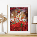 Chinese Style Beauty 5D Diamond Painting Partial Special Shaped Drill (K055)