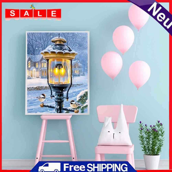 Street Lantern 5D DIY Diamond Painting Kits Full Round Drill Wall Decor