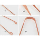 Copper Tongue Scraper  Cleaner Dental Cleaning Stainless Steel Oral Hygiene