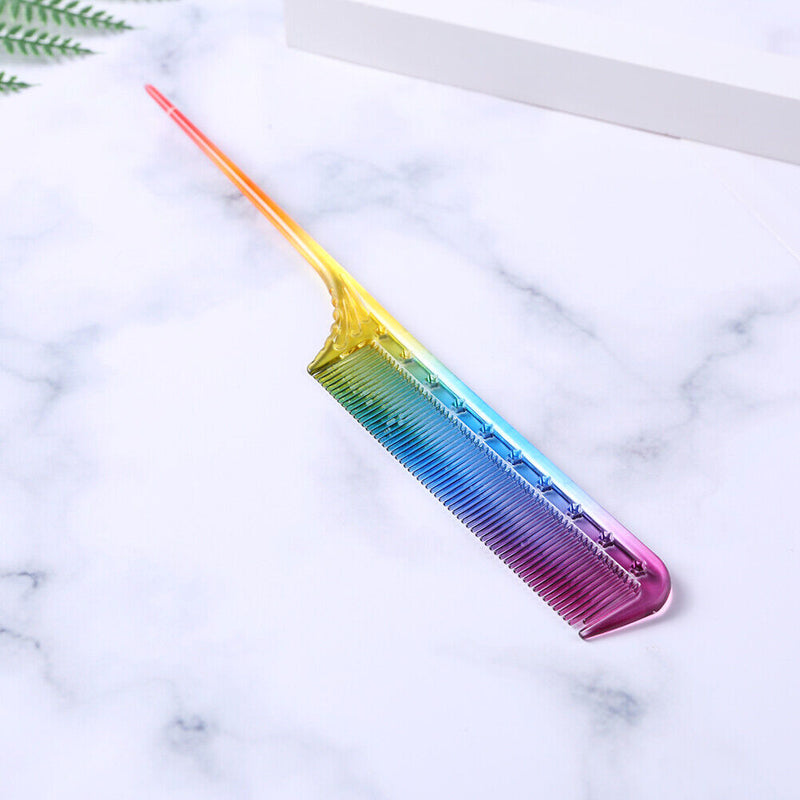 Anti-static Double Head Heat Resistant Rainbow Comb Hairdresser for Hair Cu