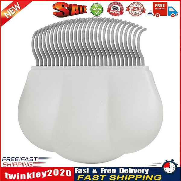 Pet Comb Massage Brush for Dogs Cats Grooming Hair Remover Cleaner (White) Newly