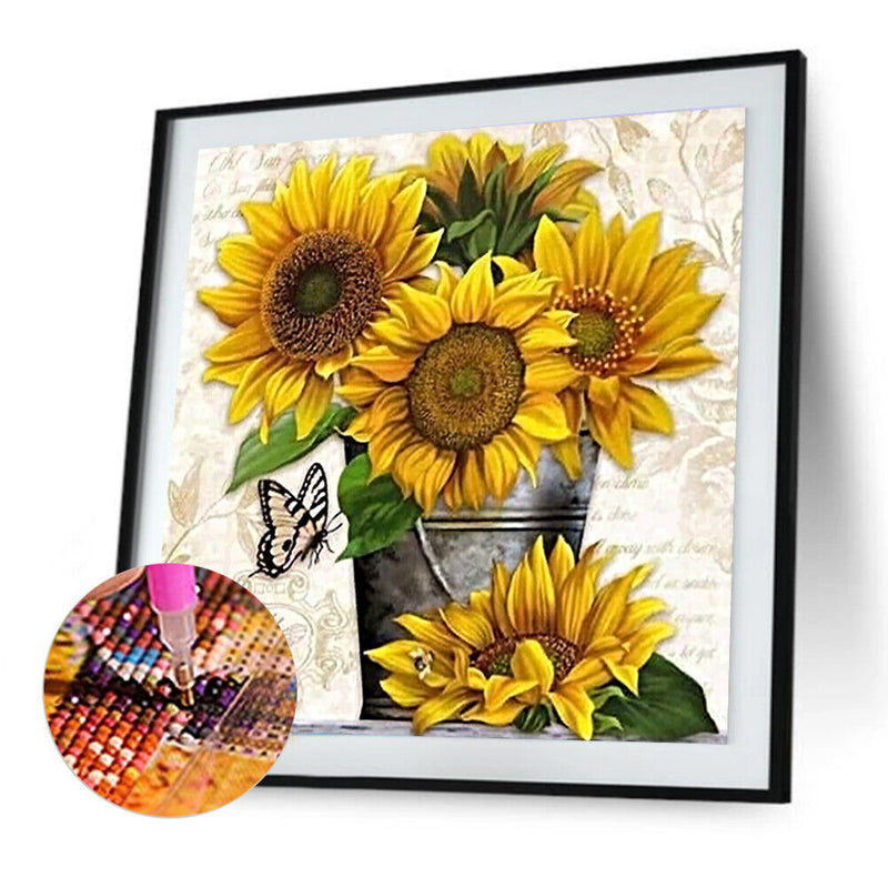 Sunflower 5D DIY Full Drill Diamond Painting Embroidery Kits Cross Stitch Newly
