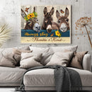 Three Donkeys Acrylic Drawing DIY Oil Paint by Numbers Hand Painted Home Decor